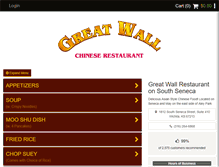 Tablet Screenshot of greatwallseneca.com